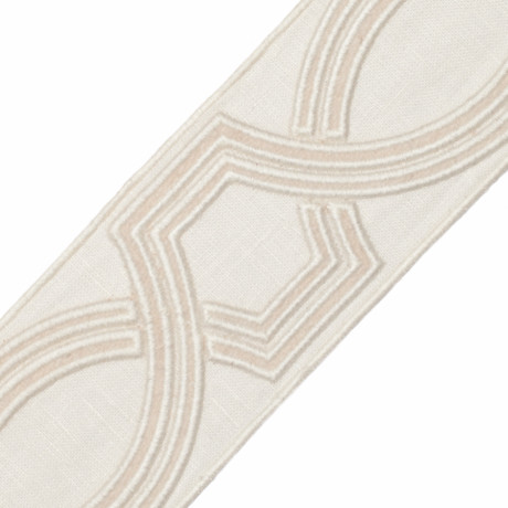 BORDERS/TAPES - 2.75" OGEE EMBROIDERED BORDER - 21